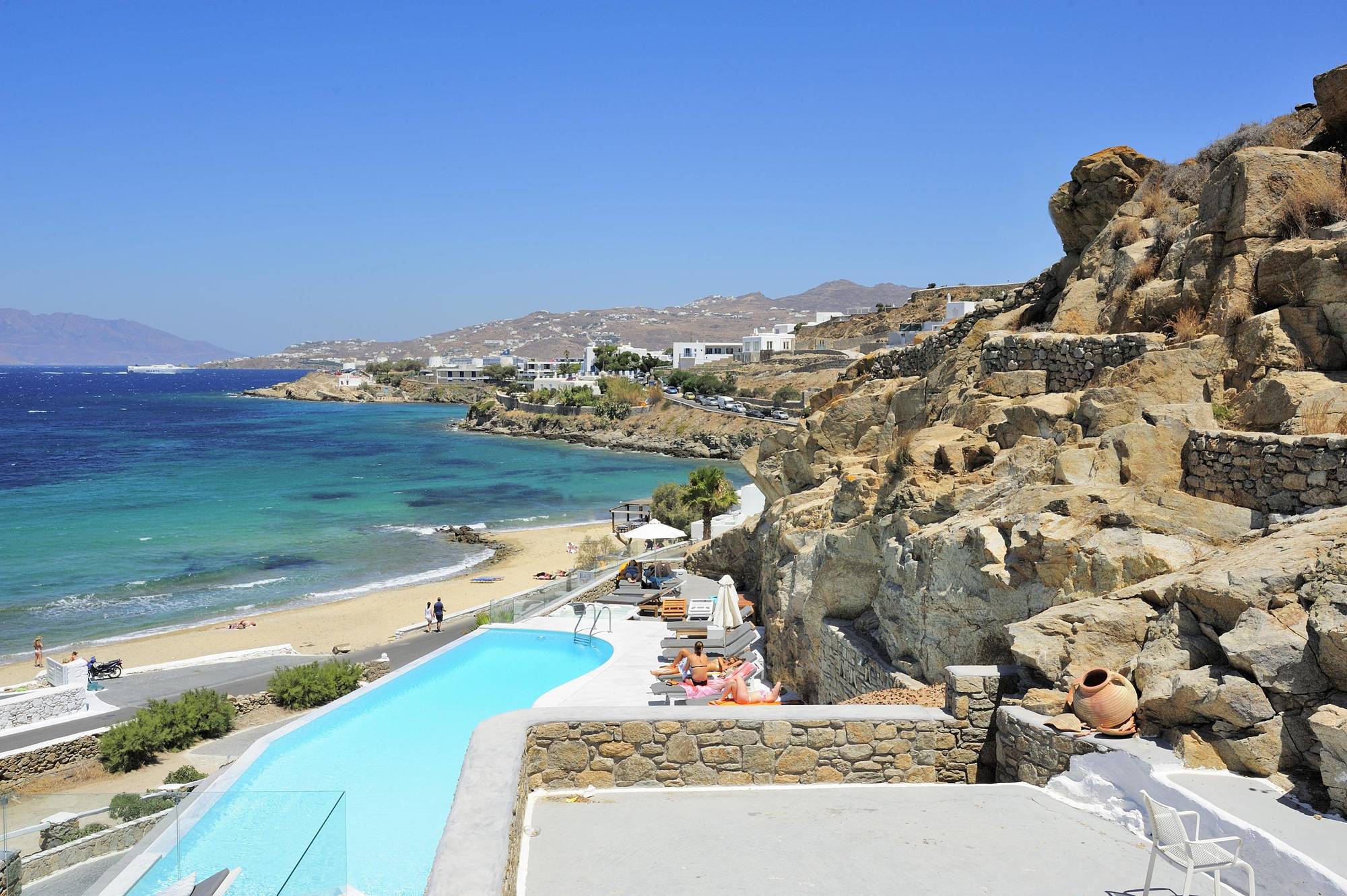 Mykonos Beach Hotel Mykonos Town Luaran gambar